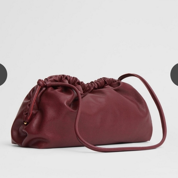 Mansur Gavriel Oversized Cloud Clutch, Oxblood - Picture 2 of 9